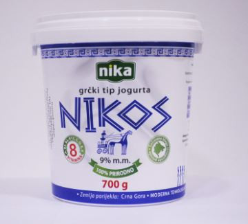 Greek yogurt 9% mm 700g Nikos