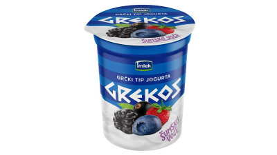 Grekos yogurt forest fruit 400g cup Suboticka mlekara