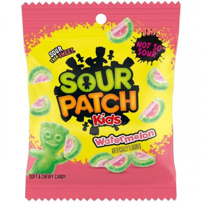 Gummy candy Sour Patch Kids watermelon 80g Kent Jelibon