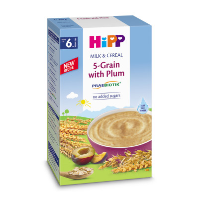 Hipp instant milk porridge 5 types of cereals with prunes and probiotics 250 g