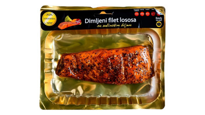 Hot-smoked salmon fillet with herbs 200g ? Finissima