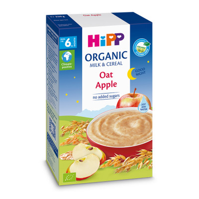 Instant milk porridge at night with apples/oats-6 m 250g Hipp