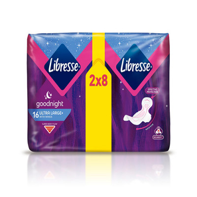 Invisible ultra goodnight 16 sanitary napkins Libresse