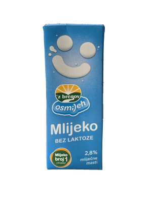 Lactose-free milk UHT 0.2l Zbregov