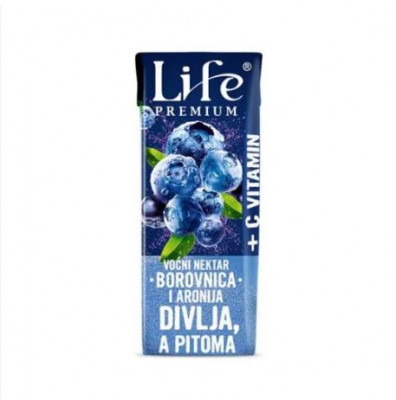 Life Premium nectar blueberry & aronia 0.2l Nectar