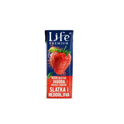 Life Premium nectar strawberry 0.2l Nectar