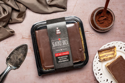 Mango hazelnut cube cake 450g - Slatko Srce