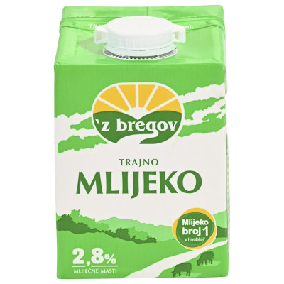 Milk 2.8% 0.5l Zbregov