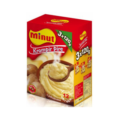 Minut instant potato puree in flakes 360g Marbo