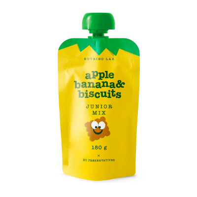 Nutrino lab junior mix apple banana biscuit 180g