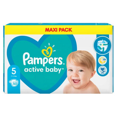 Pampers diapers act baby 5 junior vpp 50 kom