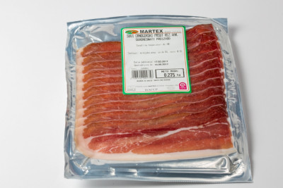 Prosciutto sliced vacuum 100g Martex