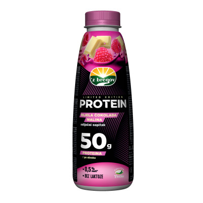 Protein drink white chocolate raspberry five 0.5l Zbregov