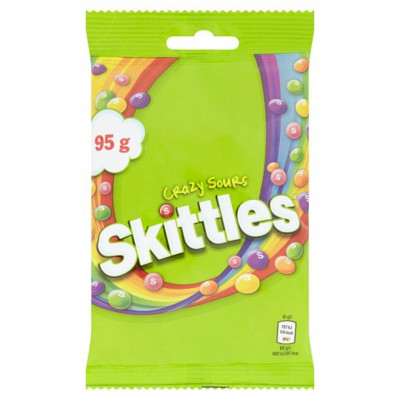 Skittles sours chewy candy 95g
