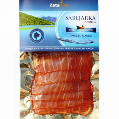 Sliced smoked swordfish 100g ? Zeta Fish
