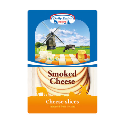 Smoked cheese 45%mm slice 140g Daily Dairy