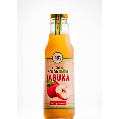 Squeezed apple juice 0.75l Nase Voce