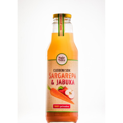 Squeezed carrot and apple juice 0.75l Nase Voce