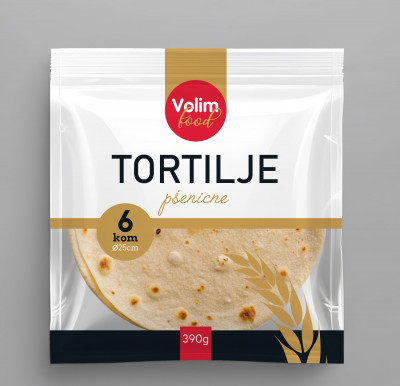 Tortilla 25cm 390g 6 pcs - Volim