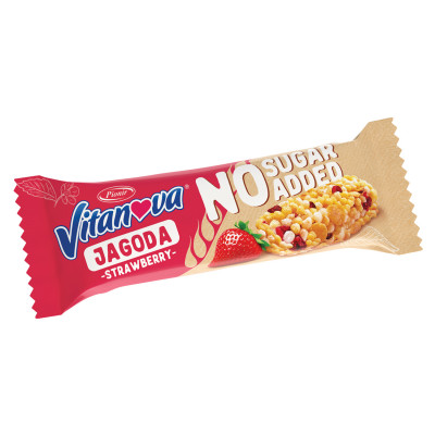 Vitanova without added sugar strawberry 20g