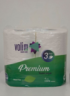 Volim premium toilet paper 4/1 3sl Green tea