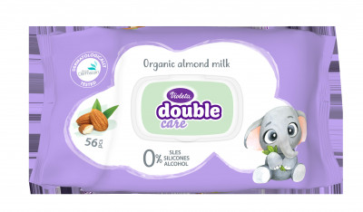Wet baby wipes almond 56 pcs Violet