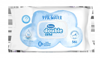Wet baby wipes watercare 56 pcs Violeta