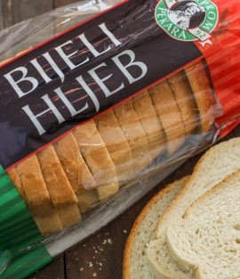 White sliced bread 500g packed Uniprom